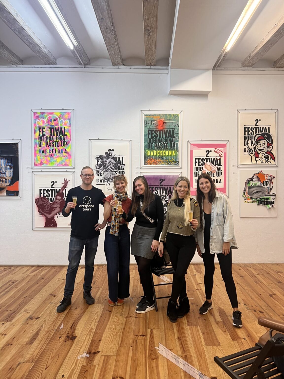 People in an art gallery