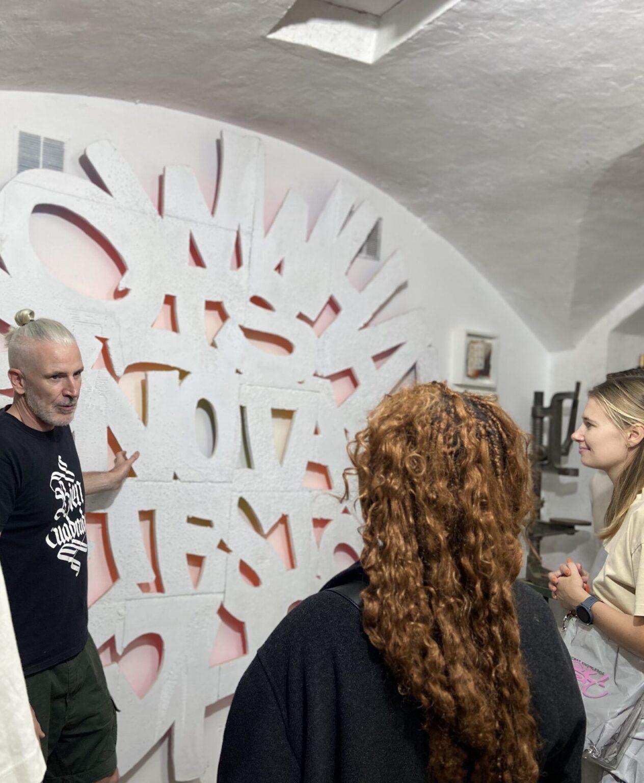 Barcelona Art & Wine Tour 3 Private Tour of a local Street Artist Studio Space