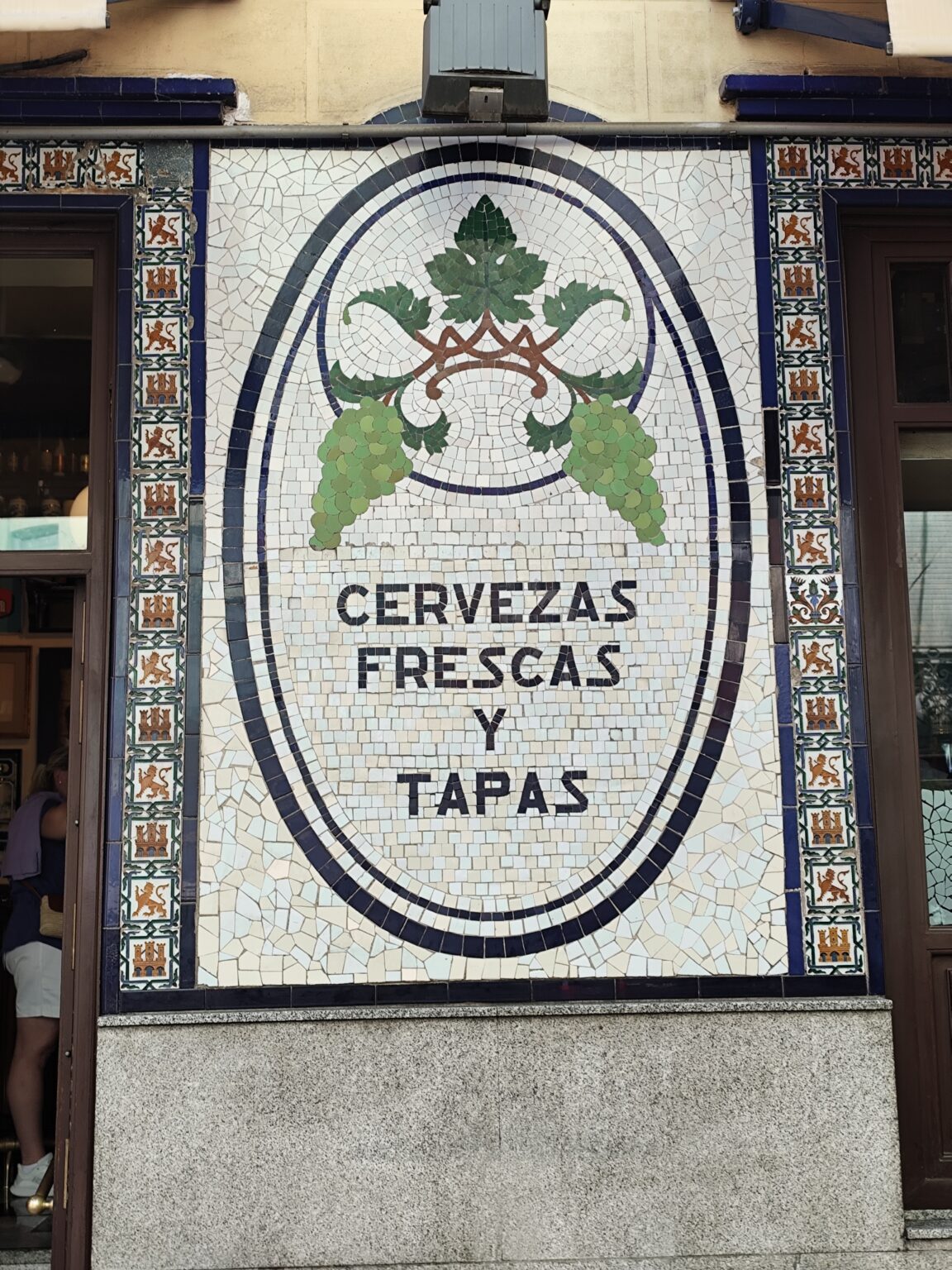 Madrid's famous beautiful tilework